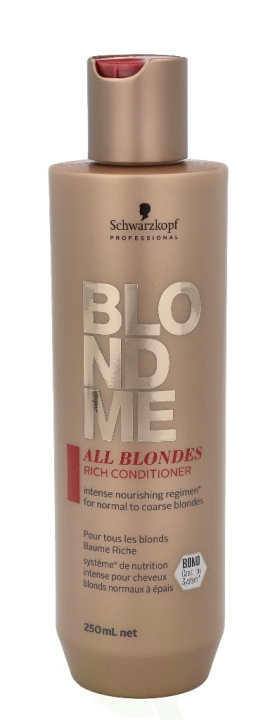 Schwarzkopf Blond Me All Blondes Rich Conditioner 250 ml For Normal To Coarse Blondes in the group BEAUTY & HEALTH / Hair & Styling / Hair care / Conditioner at TP E-commerce Nordic AB (C73843)