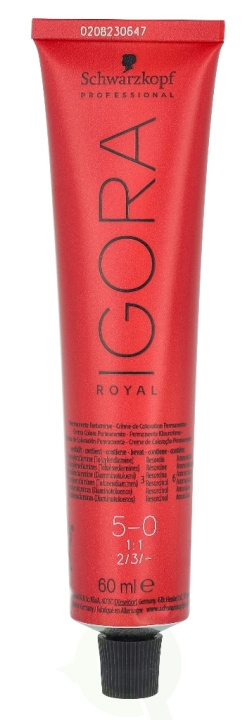 Schwarzkopf Igora Royal Permanent Color Creme 60 ml 5-0 in the group BEAUTY & HEALTH / Hair & Styling / Hair care / Hair Dye / Hair Dye & Color bombs at TP E-commerce Nordic AB (C73860)