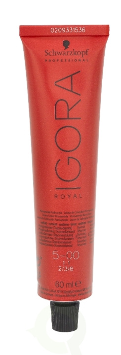 Schwarzkopf Igora Royal Permanent Color Creme 60 ml 5-00 in the group BEAUTY & HEALTH / Hair & Styling / Hair care / Hair Dye / Hair Dye & Color bombs at TP E-commerce Nordic AB (C73863)