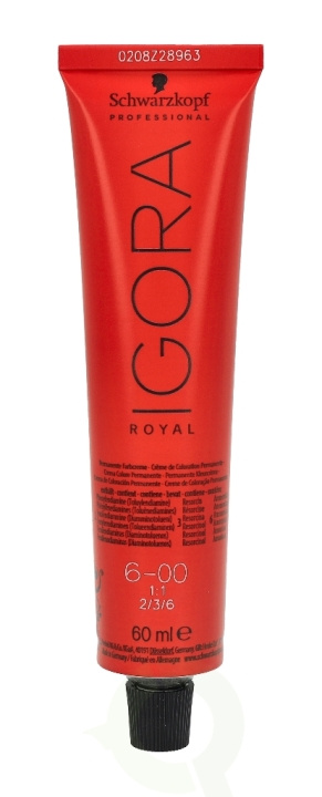 Schwarzkopf Igora Royal Permanent Color Creme 60 ml 6-00 in the group BEAUTY & HEALTH / Hair & Styling / Hair care / Hair Dye / Hair Dye & Color bombs at TP E-commerce Nordic AB (C73864)