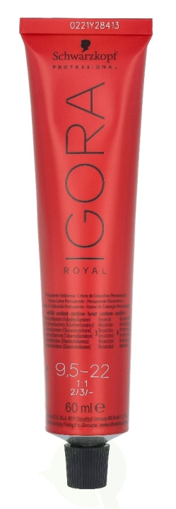 Schwarzkopf Igora Royal Permanent Color Creme 60 ml 9,5-22 in the group BEAUTY & HEALTH / Hair & Styling / Hair care / Hair Dye / Hair Dye & Color bombs at TP E-commerce Nordic AB (C73866)