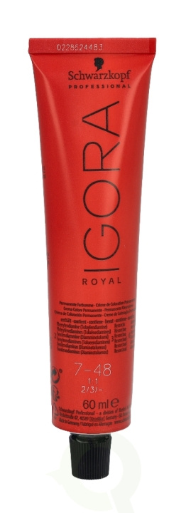 Schwarzkopf Igora Royal Permanent Color Creme 60 ml 7-48 in the group BEAUTY & HEALTH / Hair & Styling / Hair care / Hair Dye / Hair Dye & Color bombs at TP E-commerce Nordic AB (C73868)