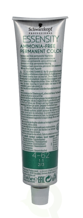 Schwarzkopf Essensity Permanent Color 60 ml 4-62 in the group BEAUTY & HEALTH / Hair & Styling / Hair care / Hair Dye / Hair Dye & Color bombs at TP E-commerce Nordic AB (C73899)