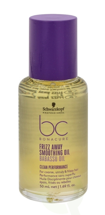 Schwarzkopf Bonacure Frizz Away Smoothing Oil 50 ml For Course, Unruly & Frizzy Hair in the group BEAUTY & HEALTH / Hair & Styling / Hair care / Schampoo at TP E-commerce Nordic AB (C73906)