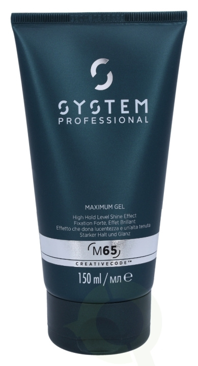 Wella System P. - Men Maximum Gel M65 150 ml in the group BEAUTY & HEALTH / Hair & Styling / Hair styling / Gel / Gel spray at TP E-commerce Nordic AB (C74101)