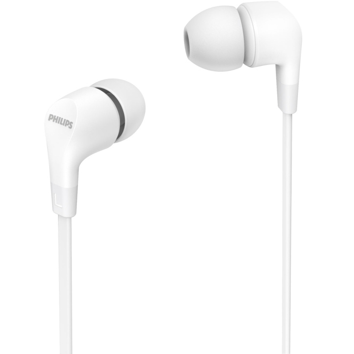 Philips TAE1105WT Trådanslutna in-ear-hörlurar med inbyggd fjärrkontroll. Vita in the group HOME ELECTRONICS / Audio & Picture / Headphones & Accessories / Headphones at TP E-commerce Nordic AB (C74667)