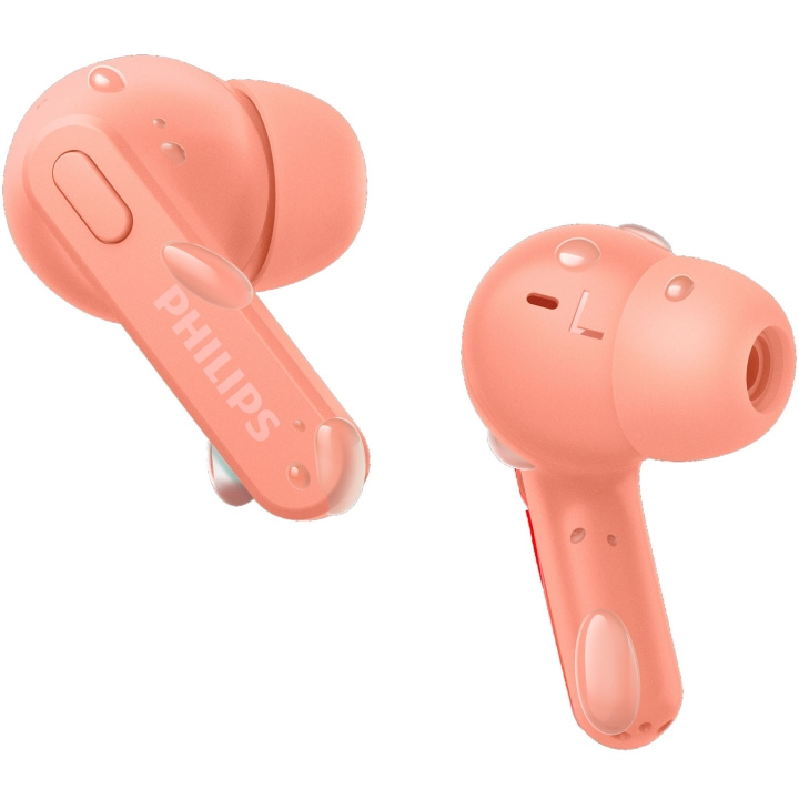 Philips TAT2206PK True Wireless-hörlurar, IPX4-klass (stänk och svettåliga) 6+18 timmars speltid. Rosa in the group HOME ELECTRONICS / Audio & Picture / Headphones & Accessories / Headphones at TP E-commerce Nordic AB (C74683)