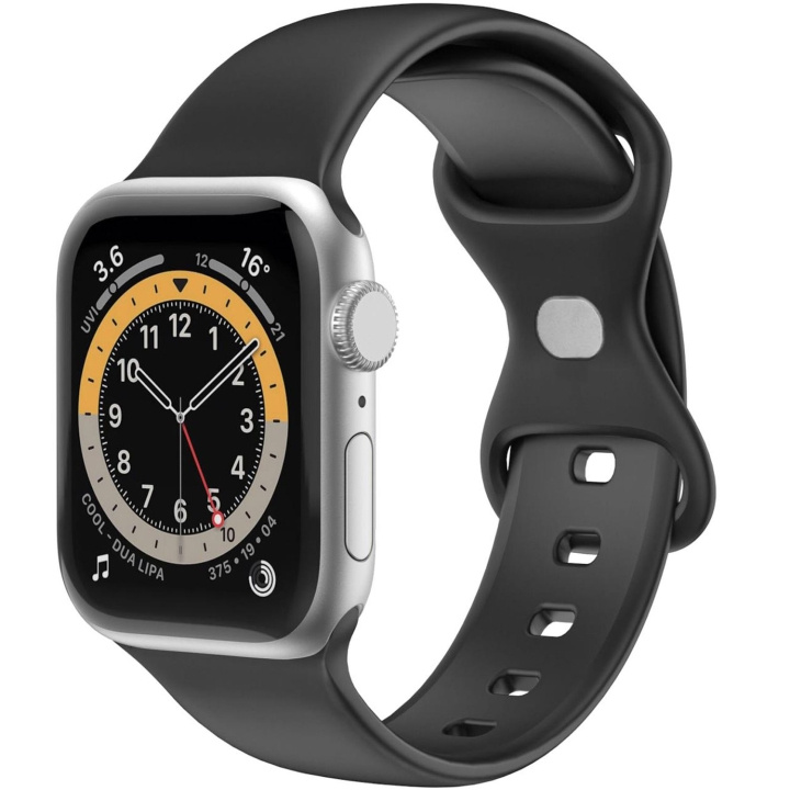 Celly Armband till Apple Watch 38/40/41mm Silikon Svart in the group SMARTPHONE & TABLETS / Excercise, home & leisure / Apple Watch & Accessories / Accessories at TP E-commerce Nordic AB (C74706)