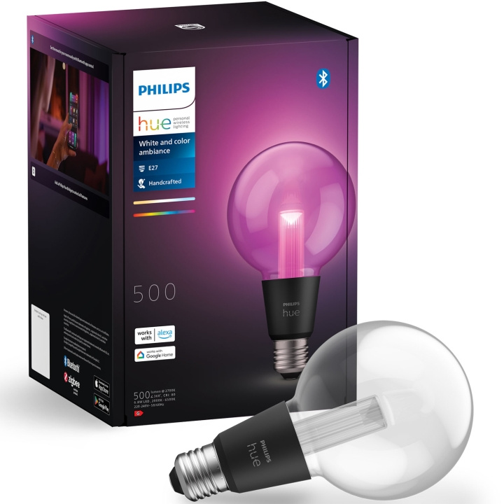 Philips Hue Lightguide Globe 95mm E27 White and Color Ambiance in the group HOME ELECTRONICS / Lighting / LED lamps at TP E-commerce Nordic AB (C74724)