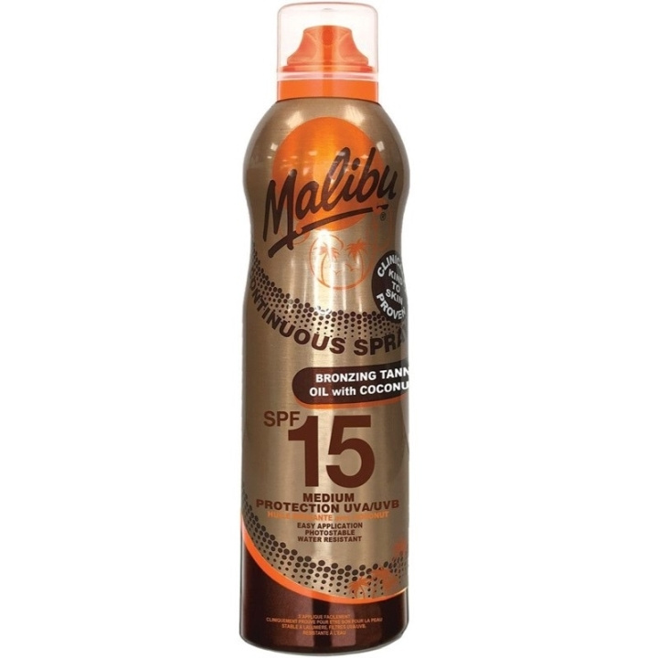 Malibu Bronzing Oil with Coconut Spray SPF15 175ml in the group BEAUTY & HEALTH / Skin care / Tanning / Sunscreen at TP E-commerce Nordic AB (C74745)