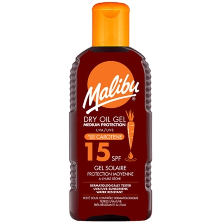 Malibu Dry Oil Gel with Carotene SPF15 200ml in the group BEAUTY & HEALTH / Skin care / Tanning / Sunscreen at TP E-commerce Nordic AB (C74746)