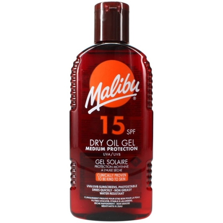 Malibu Sun Dry Oil Gel SPF15 200ml in the group BEAUTY & HEALTH / Skin care / Tanning / Sunscreen at TP E-commerce Nordic AB (C74754)