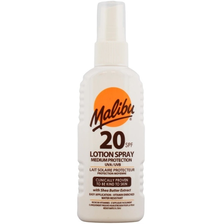 Malibu Sun Lotion Spray SPF20 100ml in the group BEAUTY & HEALTH / Skin care / Tanning / Sunscreen at TP E-commerce Nordic AB (C74758)