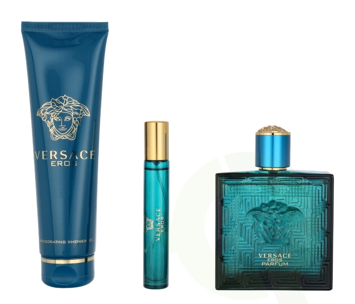 Versace Eros Pour Homme Giftset 260 ml Parfum Spray 100ml/Body & Showergel 150ml/Parfum Spray 10ml in the group BEAUTY & HEALTH / Gift sets / Gift sets for him at TP E-commerce Nordic AB (C74800)