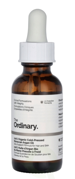 The Ordinary 100% Organic Moroccan Argan Oil 30 ml in the group BEAUTY & HEALTH / Hair & Styling / Hair care / Hair oil at TP E-commerce Nordic AB (C74813)