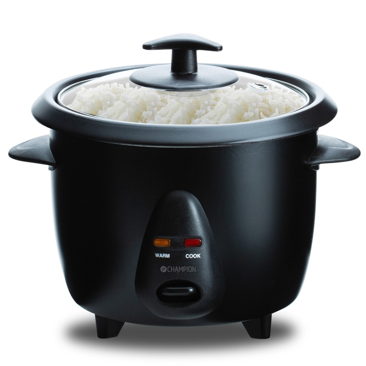 Champion Riskokare Mini Ceramic 0,6L 300W RK400 Svart in the group HOME, HOUSEHOLD & GARDEN / Household appliances / Rice & Egg cooker at TP E-commerce Nordic AB (C74899)