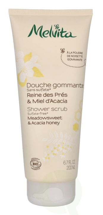 Melvita Shower Scrub 200 ml Meadowsweet & Acacia Honey in the group BEAUTY & HEALTH / Skin care / Body health / Body lotion at TP E-commerce Nordic AB (C75023)