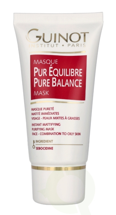 Guinot Pure Balance Instant Mattifying Purifying Mask 50 ml in the group BEAUTY & HEALTH / Skin care / Face / Masks at TP E-commerce Nordic AB (C75052)