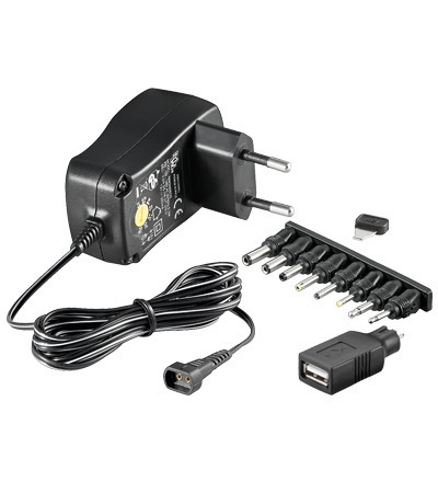 Goobay universal power supply, 3-12 V DC, 600 mA in the group HOME, HOUSEHOLD & GARDEN / Electricity & Lighting / Power adapters at TP E-commerce Nordic AB (C75106)