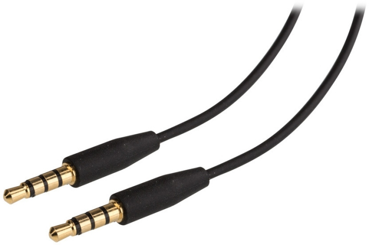 Goobay TRRS 4pin 3.5mm male to 3.5mm male headphone cable, 1.5 m in the group HOME ELECTRONICS / Cables & Adapters / Audio analog / 3.5 mm at TP E-commerce Nordic AB (C75118)