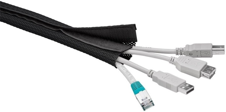 Goobay cable sock, 1,8 m, black in the group HOME ELECTRONICS / Cables & Adapters / Kable management at TP E-commerce Nordic AB (C75125)