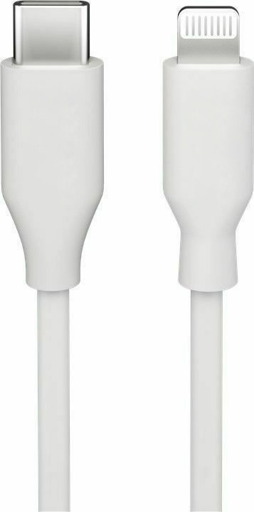 Goobay Lightning to USB-C cable, 1 m, white in the group SMARTPHONE & TABLETS / Chargers & Cables / Cables / Cables Lightning at TP E-commerce Nordic AB (C75139)