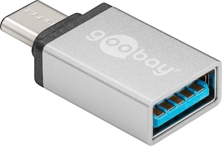 Goobay USB-C to A 3.0 adapter, silver in the group COMPUTERS & PERIPHERALS / Computer cables / USB / USB-C at TP E-commerce Nordic AB (C75152)