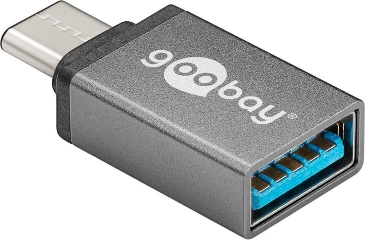 Goobay USB-C to A 3.0 adapter, star grey in the group COMPUTERS & PERIPHERALS / Computer cables / USB / USB-C at TP E-commerce Nordic AB (C75153)