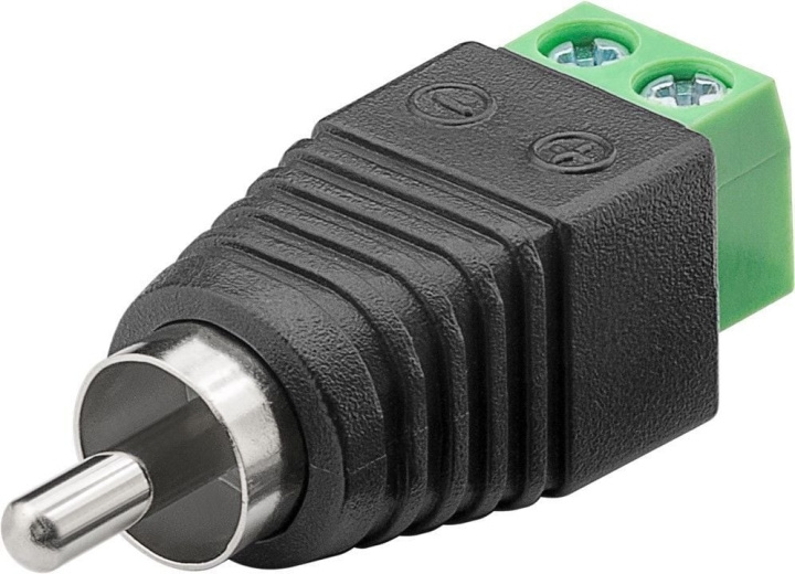 Goobay RCA male - Screw terminal socket adapter in the group HOME ELECTRONICS / Cables & Adapters / RCA / Adapters at TP E-commerce Nordic AB (C75162)