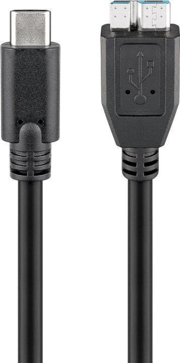 Goobay USB-C to micro-B cable, 1 m in the group COMPUTERS & PERIPHERALS / Computer cables / USB / USB-C at TP E-commerce Nordic AB (C75171)