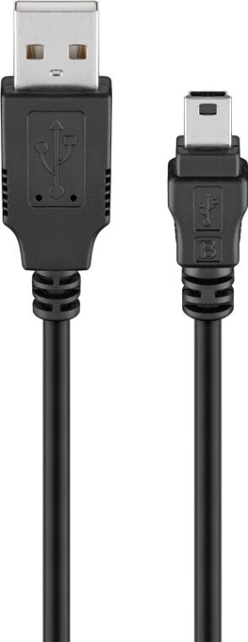 Goobay USB 2.0 A - Mini-B cable, 0.3 m in the group COMPUTERS & PERIPHERALS / Computer cables / USB / Mini-USB / Cabels at TP E-commerce Nordic AB (C75178)