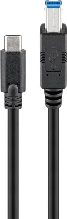 Goobay USB-C to USB-B cable, 1 m in the group COMPUTERS & PERIPHERALS / Computer cables / USB / USB-C at TP E-commerce Nordic AB (C75180)