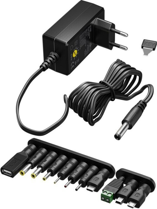 Goobay universal power supply, 3-12 V DC, 1000 mA in the group HOME, HOUSEHOLD & GARDEN / Electricity & Lighting / Power adapters at TP E-commerce Nordic AB (C75197)