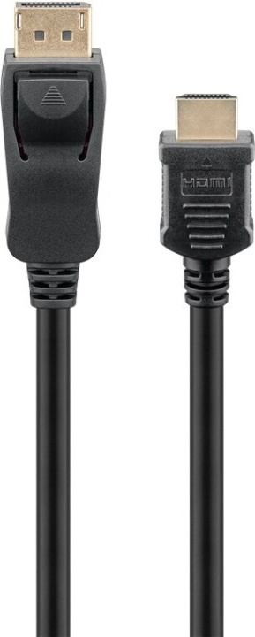 Goobay DisplayPort to HDMI monitor cable, 2 m in the group COMPUTERS & PERIPHERALS / Computer cables / DisplayPort / Cables at TP E-commerce Nordic AB (C75203)