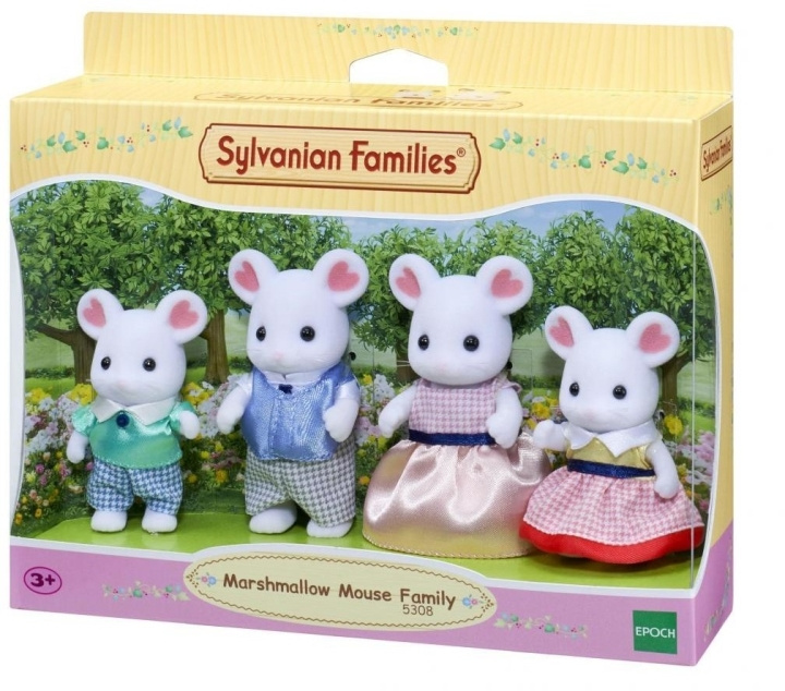 Sylvanian Families Marshmallow Mouse Family in the group TOYS, KIDS & BABY PRODUCTS / Toys / Docks & Accessories at TP E-commerce Nordic AB (C75210)