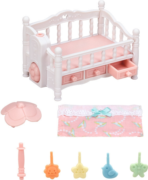 Sylvanian Families Baby cot with mobiles in the group TOYS, KIDS & BABY PRODUCTS / Toys / Docks & Accessories at TP E-commerce Nordic AB (C75238)