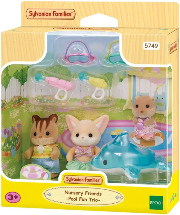 Sylvanian Families Threes in the pool in the group TOYS, KIDS & BABY PRODUCTS / Toys / Docks & Accessories at TP E-commerce Nordic AB (C75307)