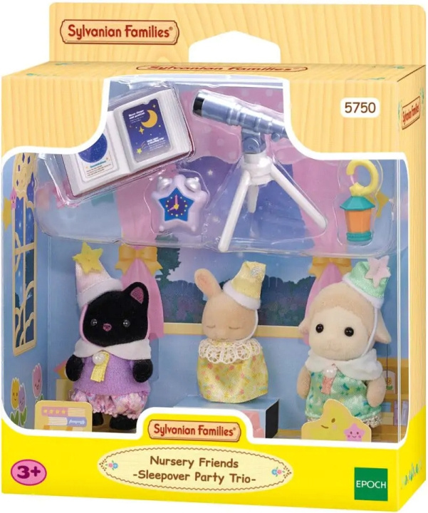 Sylvanian Families The threes at a sleepover in the group TOYS, KIDS & BABY PRODUCTS / Toys / Docks & Accessories at TP E-commerce Nordic AB (C75308)