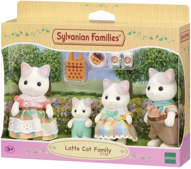 Sylvanian Families The latte cat family in the group TOYS, KIDS & BABY PRODUCTS / Toys / Docks & Accessories at TP E-commerce Nordic AB (C75316)