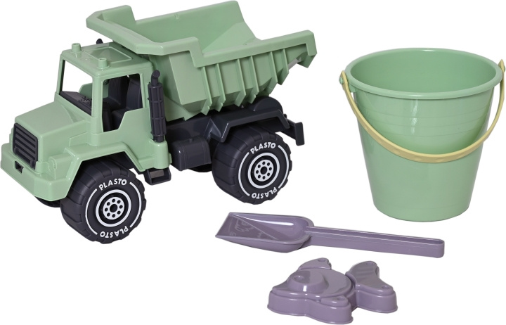 Plasto I\'m Green - car sand set in the group TOYS, KIDS & BABY PRODUCTS / Outdoor toys / Garden toys at TP E-commerce Nordic AB (C75362)