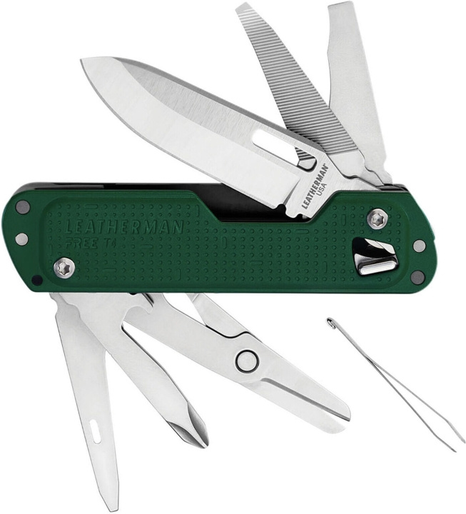 Leatherman Free T4 multi-tool, Evergreen in the group Sport, leisure & Hobby / Outdoor recreation / Multi-tools at TP E-commerce Nordic AB (C75365)