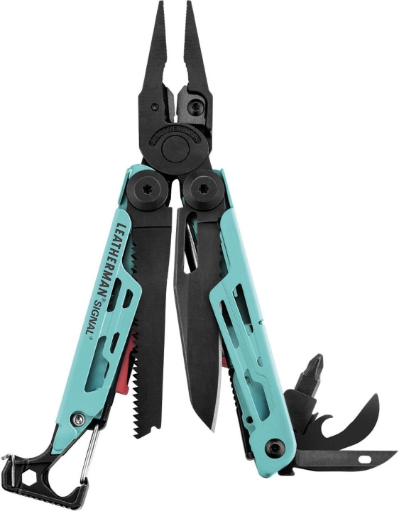 Leatherman Signal multitool in nylon case, aqua in the group Sport, leisure & Hobby / Outdoor recreation / Multi-tools at TP E-commerce Nordic AB (C75375)