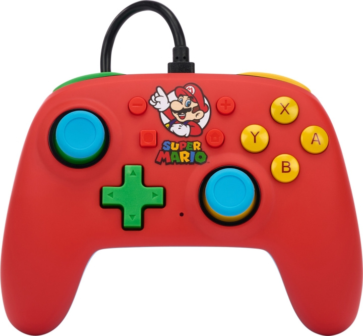 PowerA Nano Wired Controller, Mario Medley, Switch in the group HOME ELECTRONICS / Game consoles & Accessories / Nintendo Switch / Accessories at TP E-commerce Nordic AB (C75382)