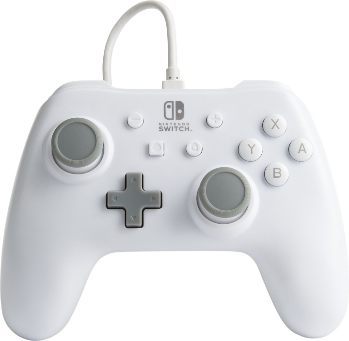 PowerA Wired Controller, white, Switch in the group HOME ELECTRONICS / Game consoles & Accessories / Nintendo Switch / Accessories at TP E-commerce Nordic AB (C75388)