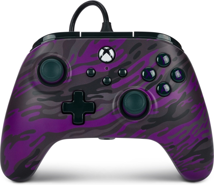 PowerA Advantage Wired Controller, Purple Camo, Xbox in the group HOME ELECTRONICS / Game consoles & Accessories / Xbox Series X at TP E-commerce Nordic AB (C75396)