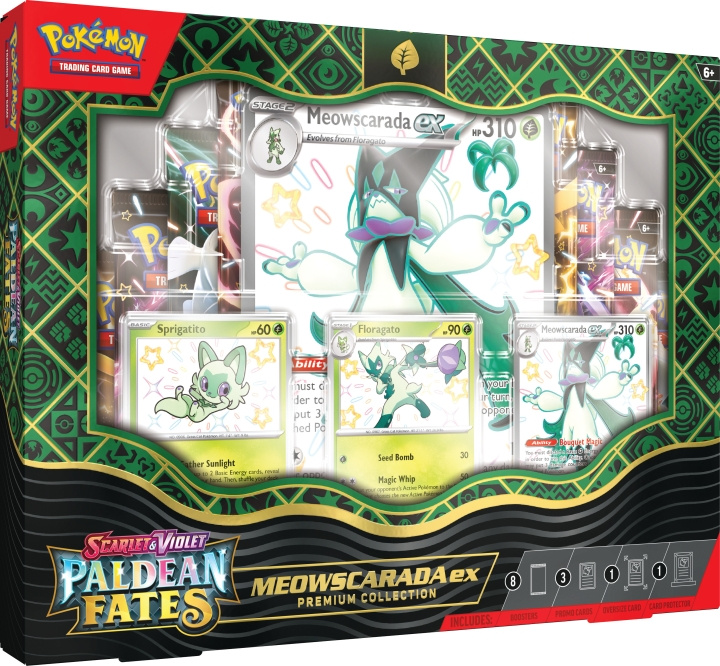 POKEMON Scarlet & Violet 4.5: Paldea Fates Premium Collection trading card set, Meowscarada ex in the group TOYS, KIDS & BABY PRODUCTS / Toys / Toys at TP E-commerce Nordic AB (C75406)