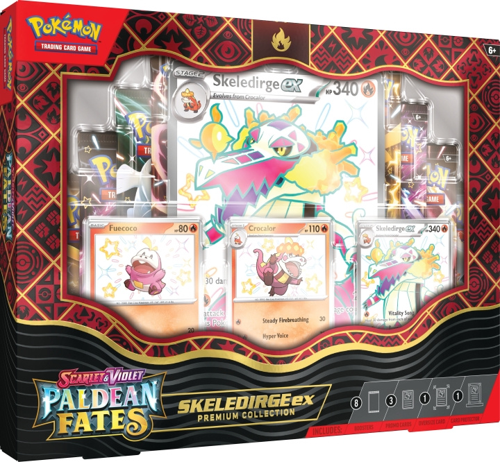 POKEMON Scarlet & Violet 4.5: Paldea Fates Premium Collection trading card set, Skeledirge ex in the group TOYS, KIDS & BABY PRODUCTS / Toys / Toys at TP E-commerce Nordic AB (C75407)