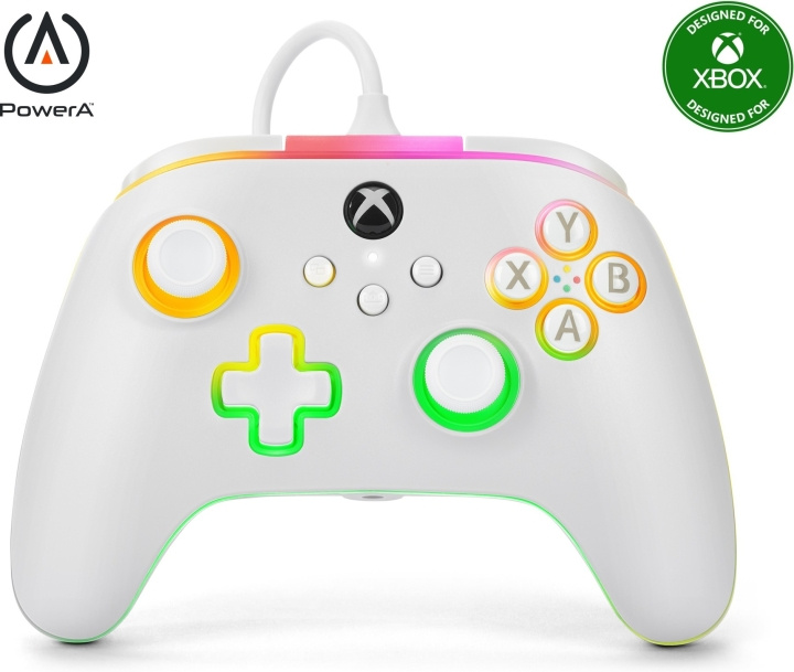 PowerA Lumectra Advantage Wired Controller, white, Xbox / PC in the group HOME ELECTRONICS / Game consoles & Accessories / Xbox Series X / Accessories at TP E-commerce Nordic AB (C75411)