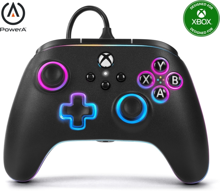 PowerA Lumectra Advantage Wired Controller, black, Xbox / PC in the group HOME ELECTRONICS / Game consoles & Accessories / Xbox Series X at TP E-commerce Nordic AB (C75412)