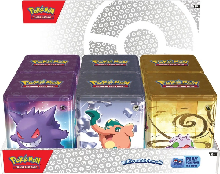 POKEMON Stacking Tin 2024 - collectible card box, assortment in the group TOYS, KIDS & BABY PRODUCTS / Toys / Toys at TP E-commerce Nordic AB (C75419)